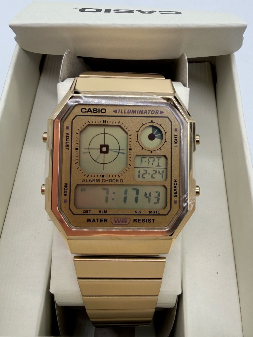Casio A130WEG-9ACF Gold Digital Watch NWT
